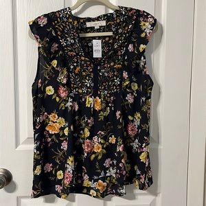 Loft Sleeveless Top - Large - NWT